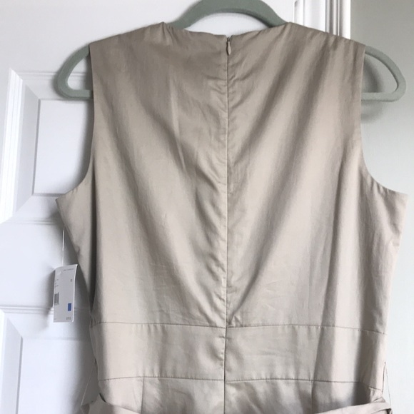 Lightweight, fully lined, ecru dress - Picture 4 of 7